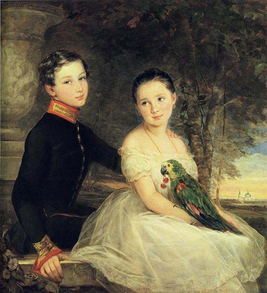 Children with Parrot